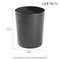 mDesign Small Round Metal 1.7 Gallon Wastebasket/Recycling Can